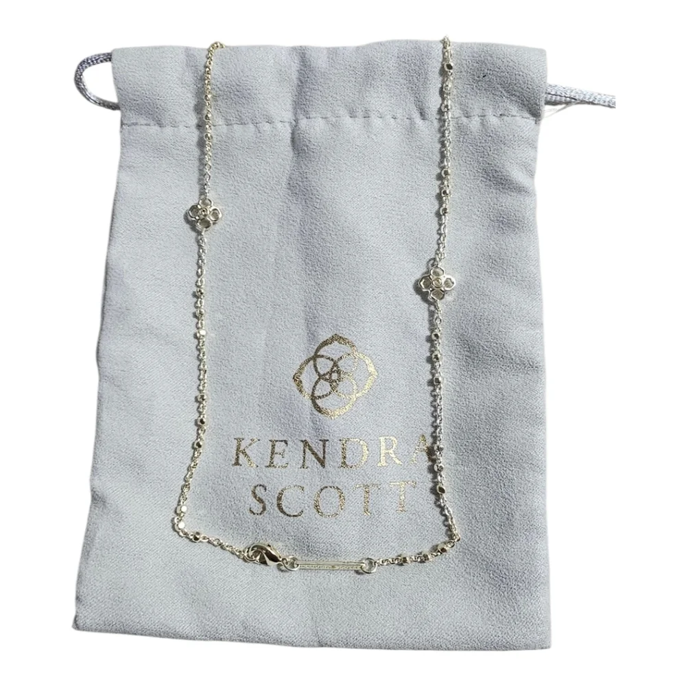 Kendra Scott Gold Plated CZ Pendant 36" Long Necklace - Picture 4 of 5